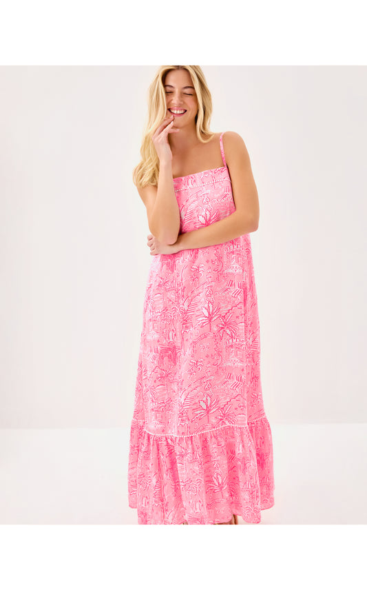 ROZALIE LINEN MAXI DRESS