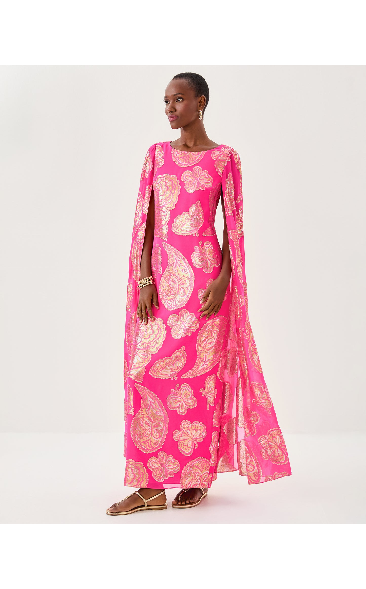 MADELYN SILK MAXI CAFTAN