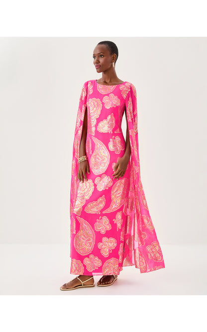 MADELYN SILK MAXI CAFTAN