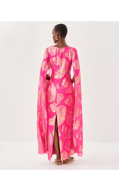 MADELYN SILK MAXI CAFTAN