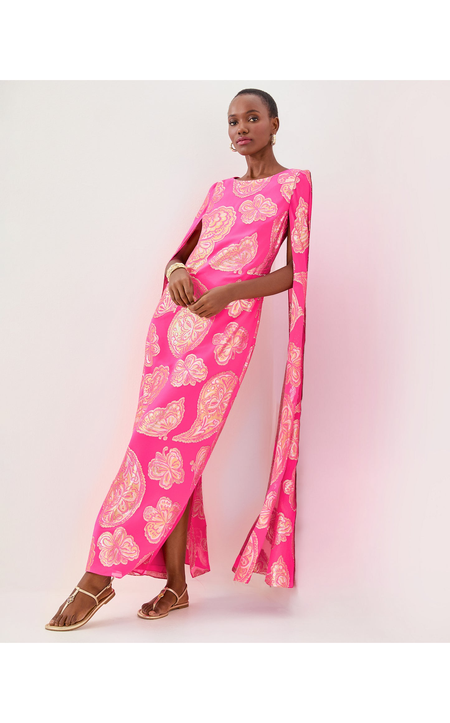 MADELYN SILK MAXI CAFTAN