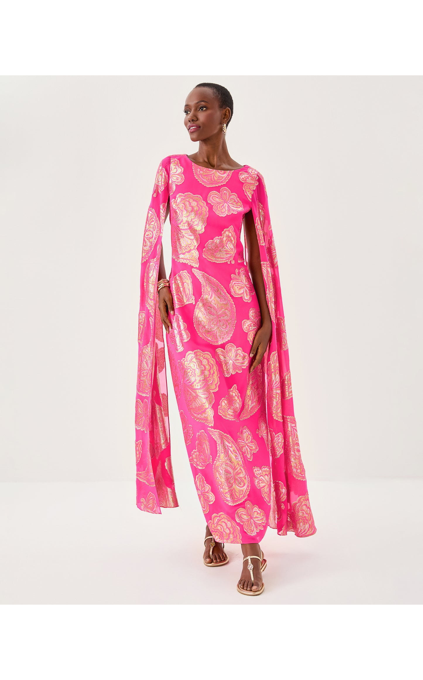MADELYN SILK MAXI CAFTAN