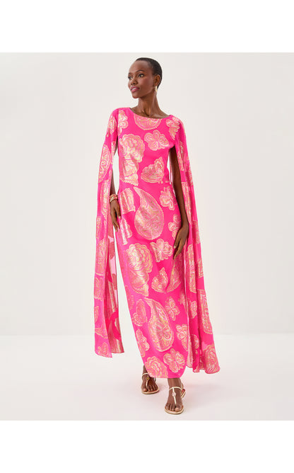 MADELYN SILK MAXI CAFTAN