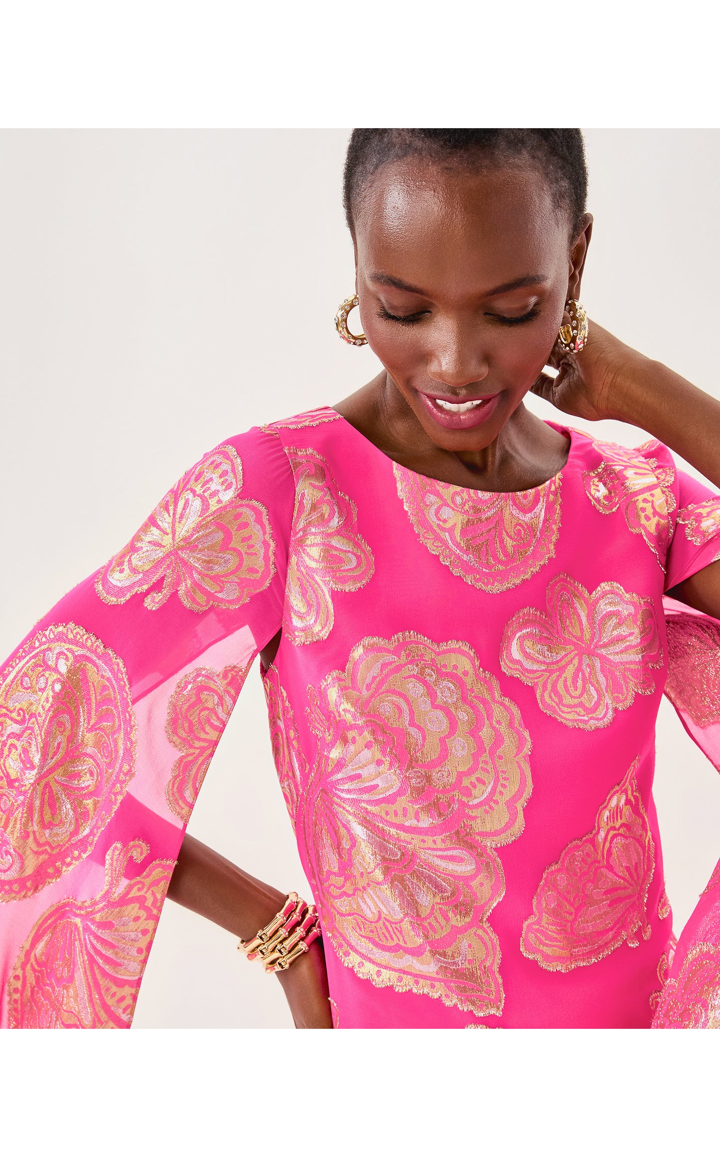 MADELYN SILK MAXI CAFTAN