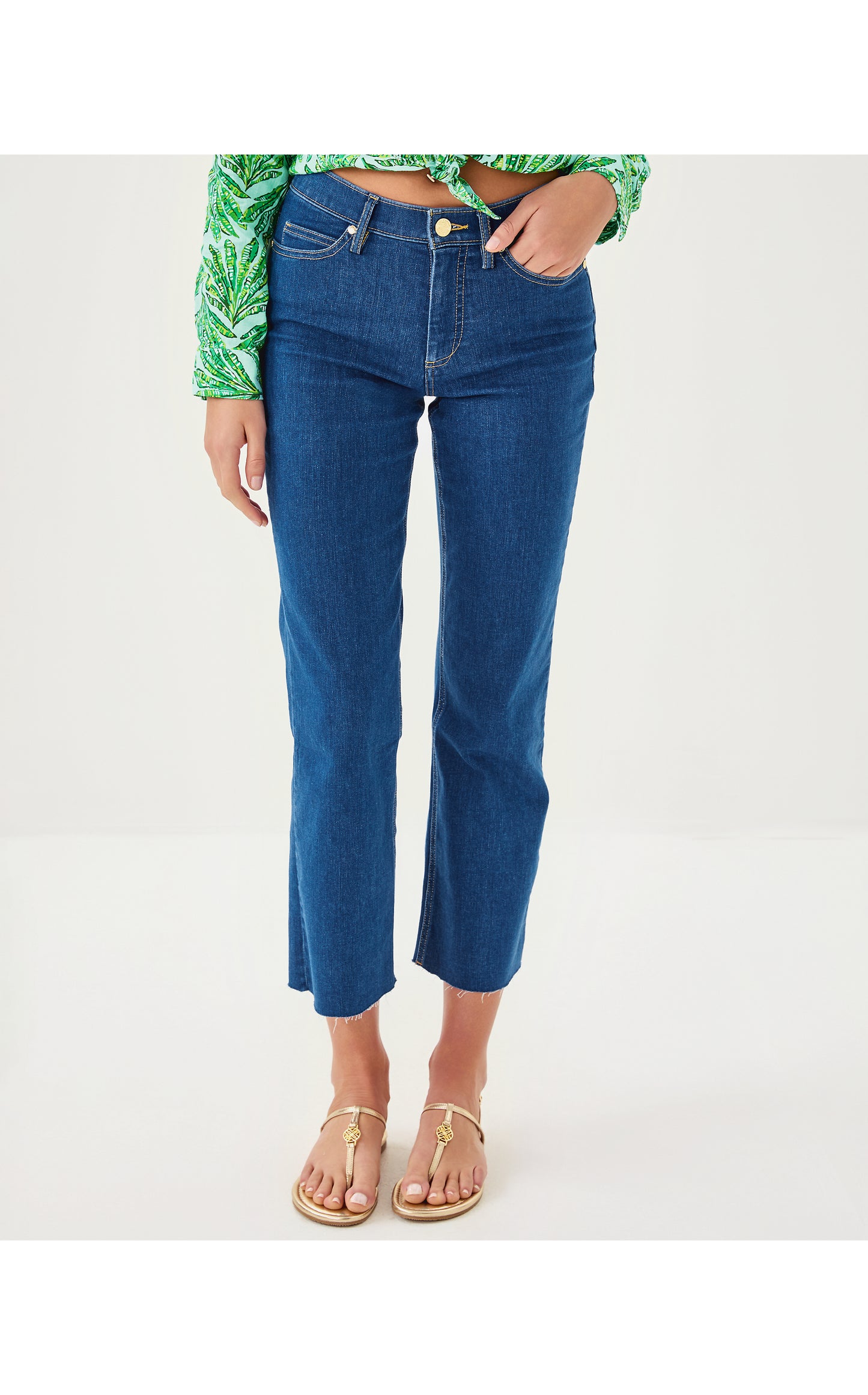 LINDESSA HIGH RISE CROP JEANS