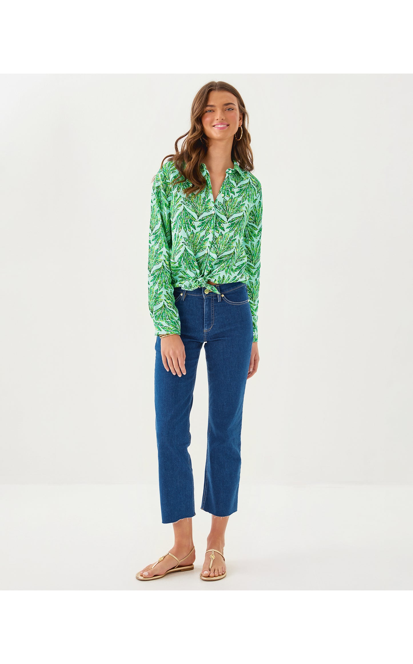 LINDESSA HIGH RISE CROP JEANS