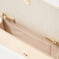 BRIT LEATHER LOGO CLUTCH - GOLD METALLIC