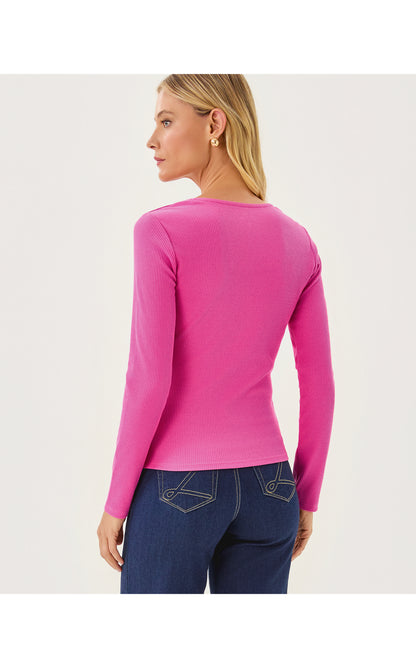 BEATY LONG SLEEVE KNIT TOP