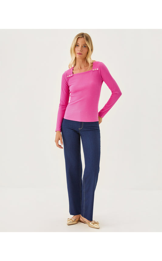 BEATY LONG SLEEVE KNIT TOP