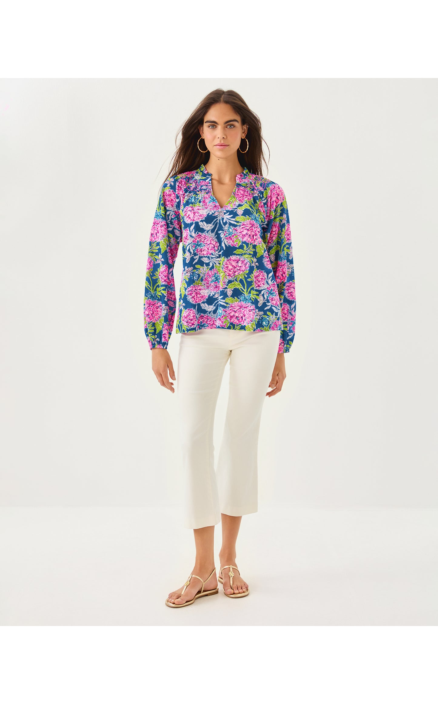 LOURDES LONG SLEEVE TOP