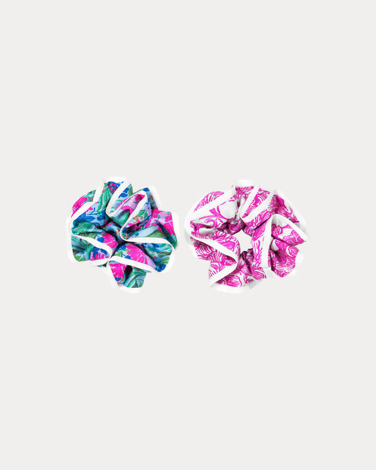 Layered Ruffle Scrunchie Set
