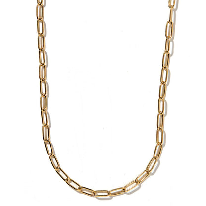 Palmer Paperclip Gold Necklace