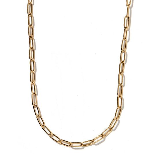 Palmer Paperclip Gold Necklace
