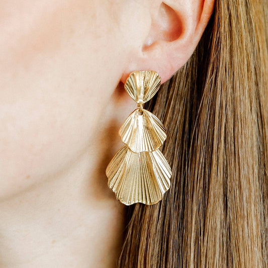 Wynn Statement Earrings Gold