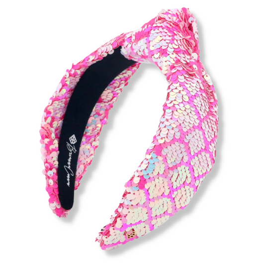 ADULT HOT PINK MERMAID SEQUIN HEADBAND