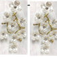 White Pearl Cherry Blossom Earrings