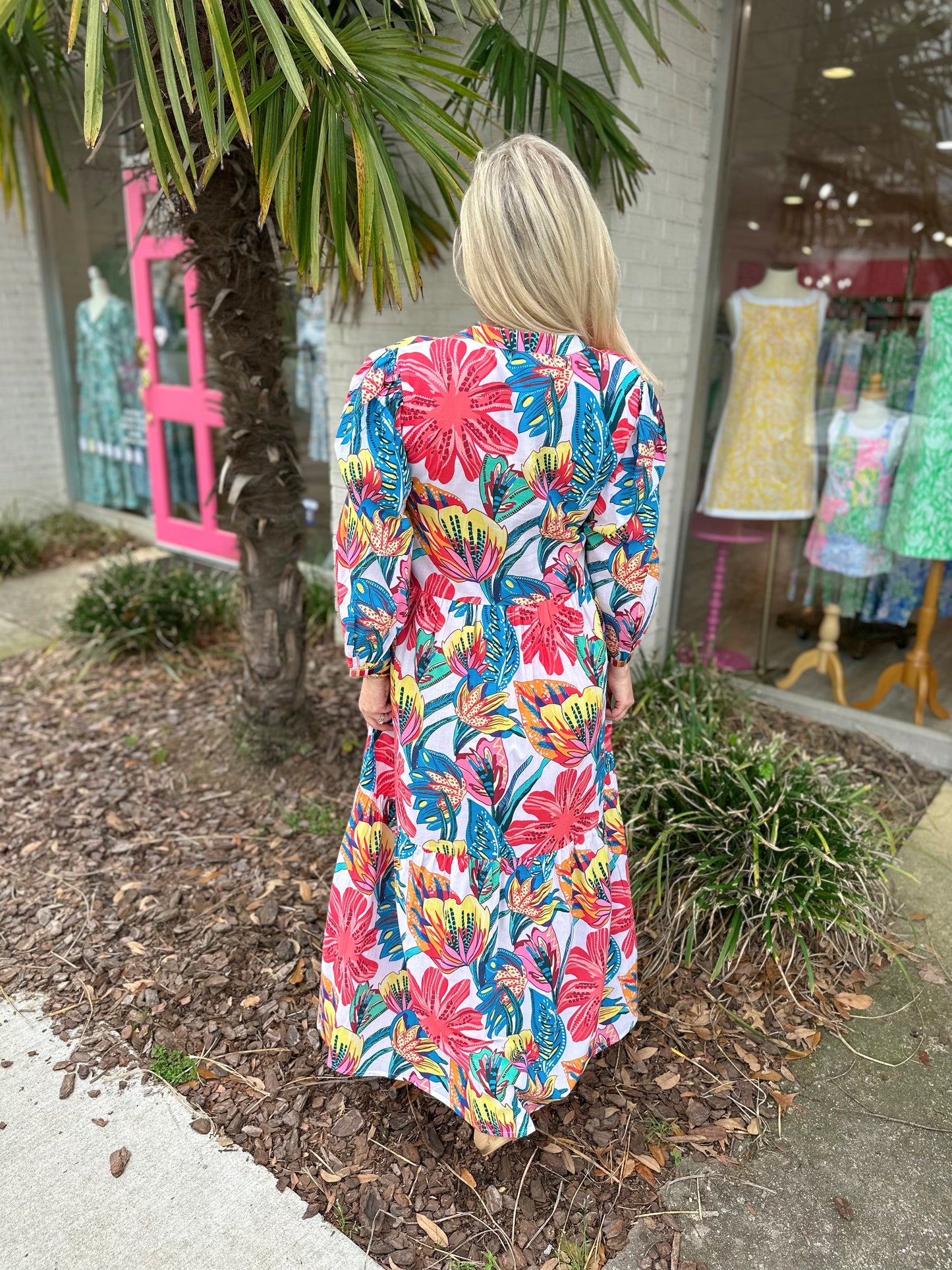 Lucy Dress - Tropical Oasis
