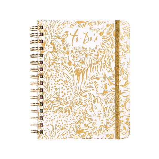 To Do Planner - Gold Metallic Dandy Lions