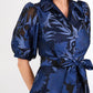 Charlotte Gown Royal Blue Pansy Vine Organza