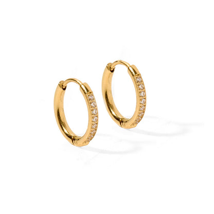 Huggie Earrings Scarlett Hoop Gold