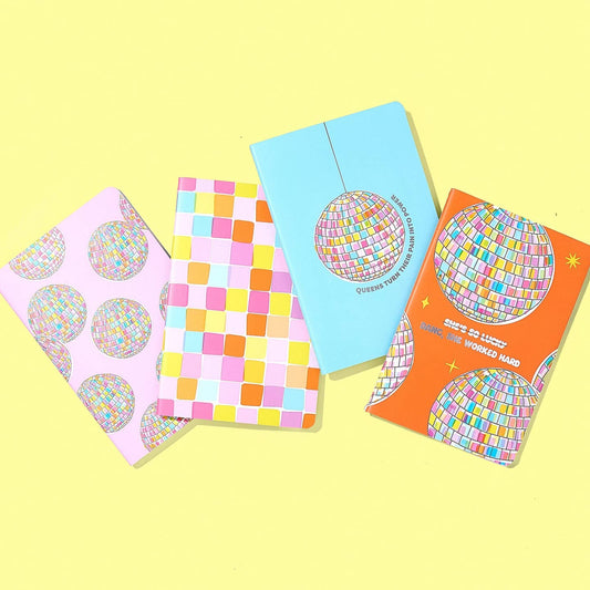 Disco Ball Mini Notebook Set
