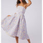 Annabelle Dress Blue Pink Floral