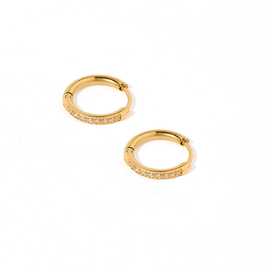 Huggie Earrings Scarlett Hoop Gold