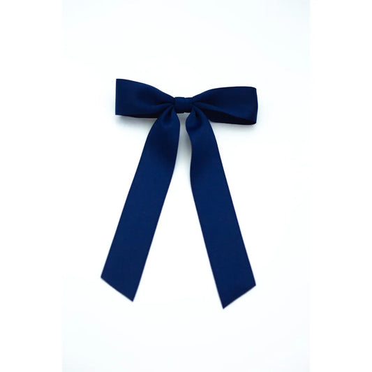 Florence Satin Bow Navy