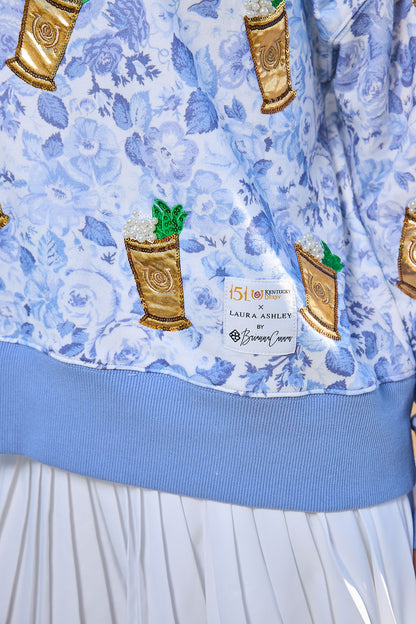 Kentucky Derby x Laura Ashley Mint Julep Floral Sweatshirt