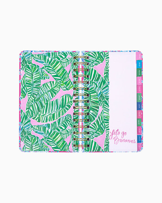 20242025 17 Month Medium Agenda Wave and Sea Pink Sorbet Lilly