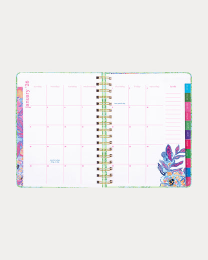 Large 17 Month Agenda, Sapphire Pool Barefoot Beachcomber
