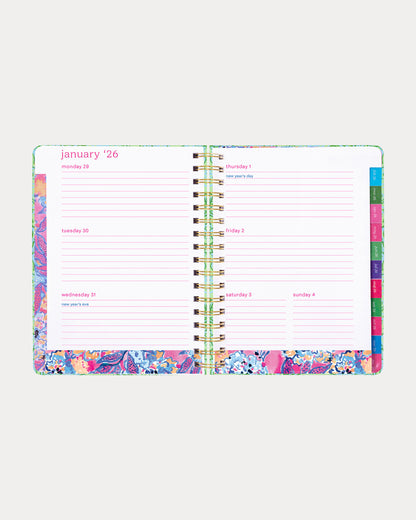 Large 17 Month Agenda, Sapphire Pool Barefoot Beachcomber
