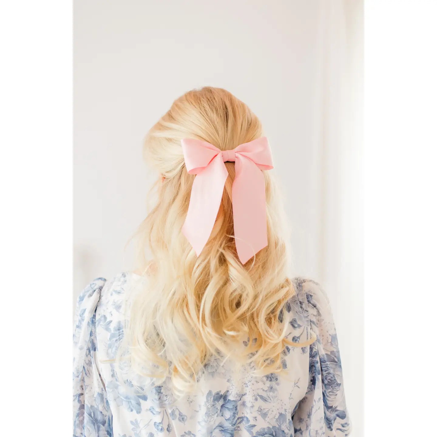 Bailee Satin Bow Barrette Black