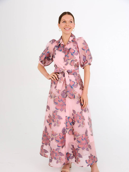 Charlotte Gown Pink Peony Organza