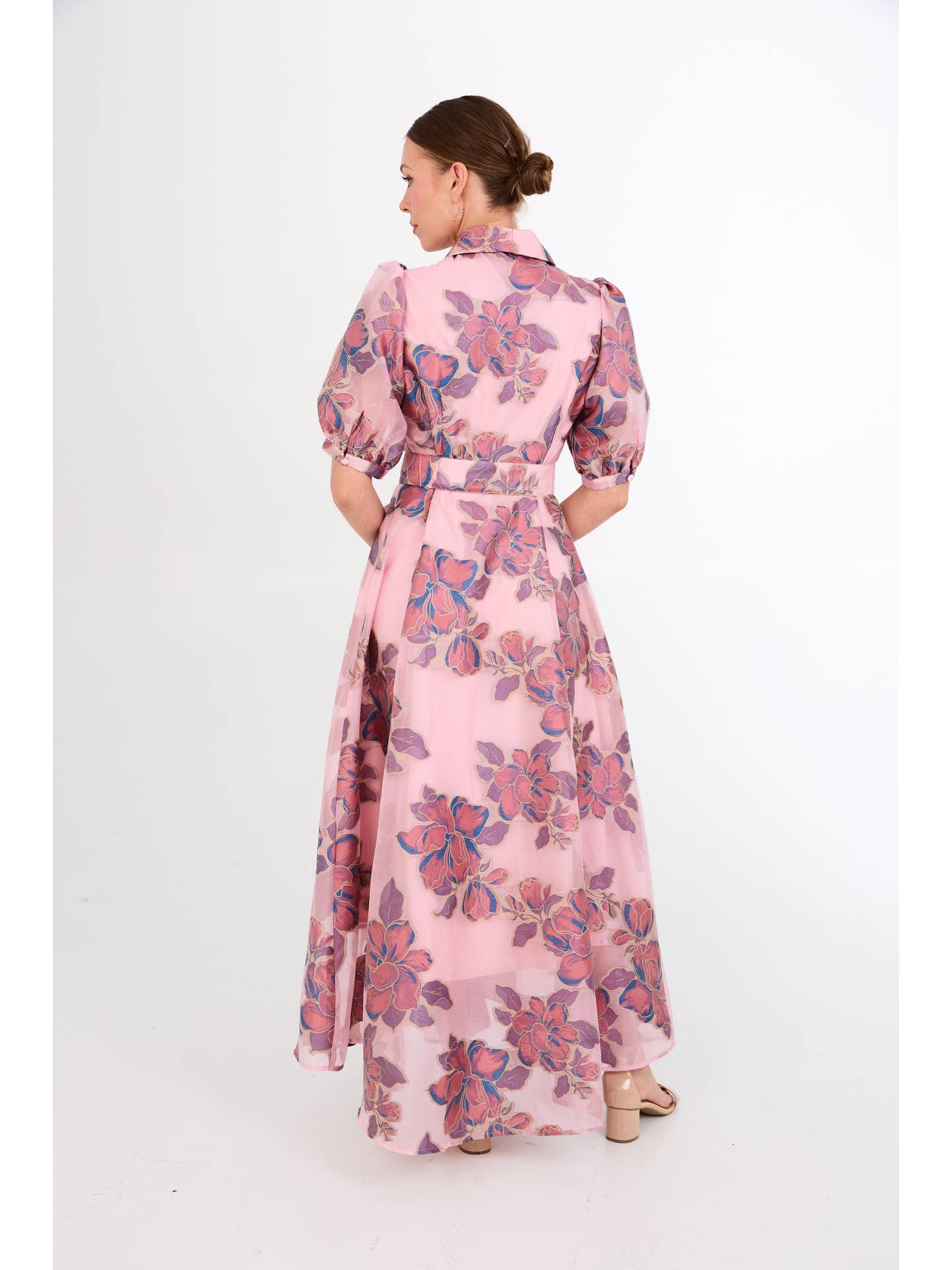 Charlotte Gown Pink Peony Organza