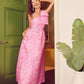 Caroline Gown Pink Bubble Jacquard