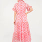Sadie Maxi Dress Lavender Coral Eyelet