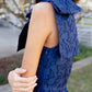 Caroline Gown Navy Cloud Organza