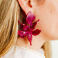 Flora Pinot Noir Earrings
