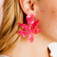 Flora Azalea Pink Earrings