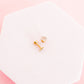 Screwback Stud Earrings Leo Clear