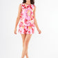 Zoe Top Pink Retro Jacquard