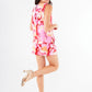 Zoe Top Pink Retro Jacquard