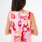 Zoe Top Pink Retro Jacquard
