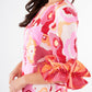 Bronwyn Dress Pink Retro Jaquard