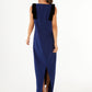 Michelle Gown Navy Crepe