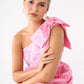 Caroline Gown Pink Bubble Jacquard