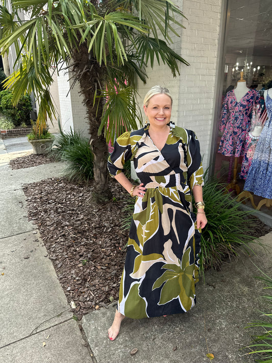 Pia Dress Black Olive