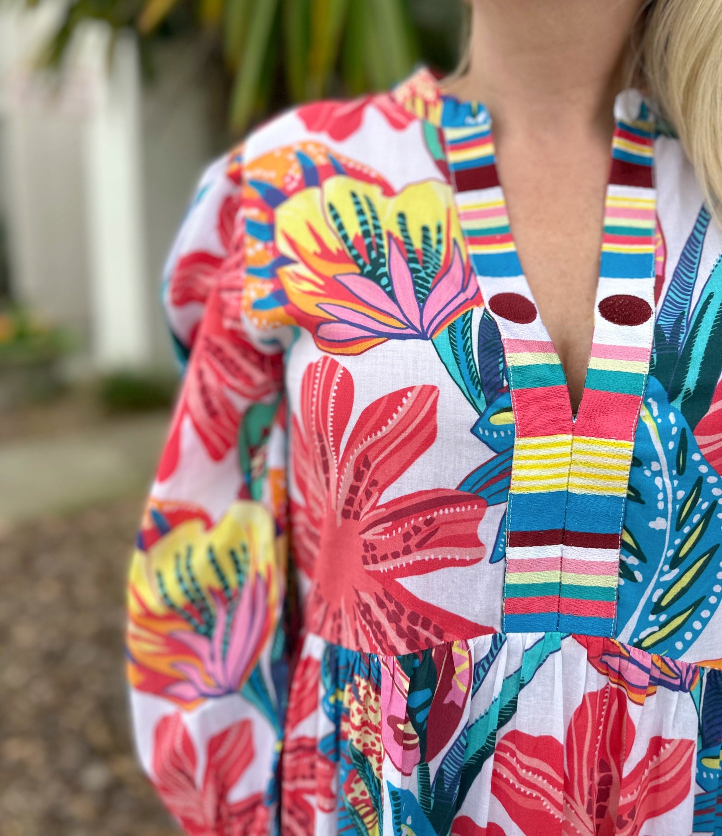 Lucy Dress - Tropical Oasis