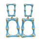 Powder Blue Enamel Bamboo Earrings